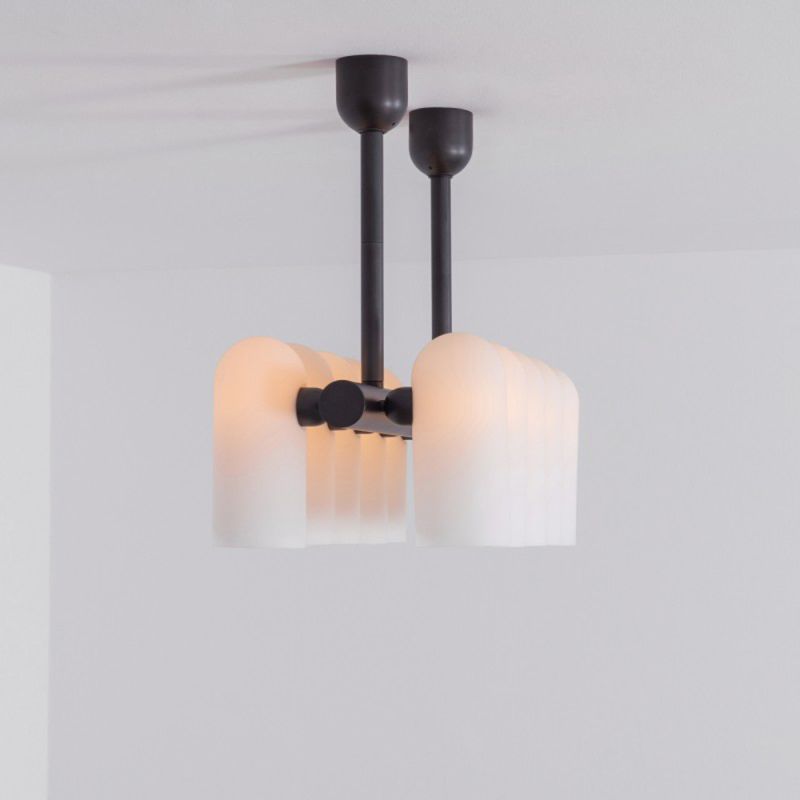 Schwung Odyssey Linear Chandelier Black Gunmetal | Extra Small